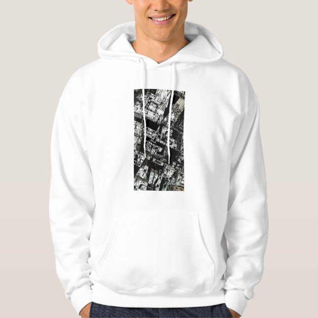 Future city seen from above hoodie (Vorderseite)