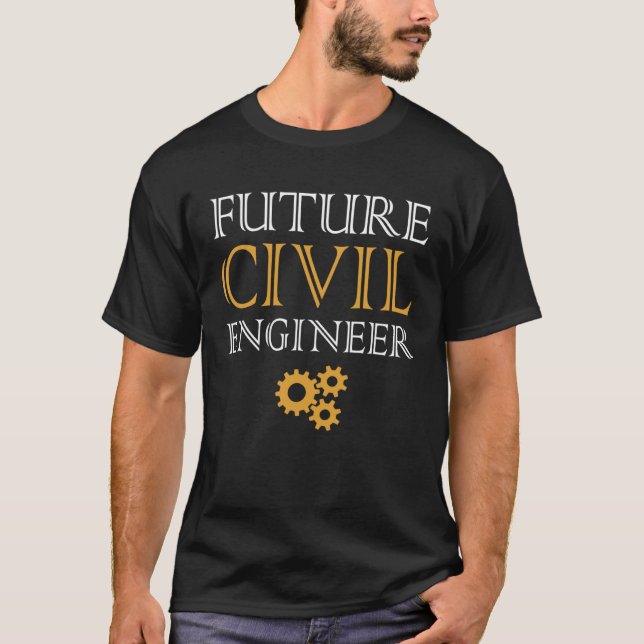 Future Civil Engineer Awesome    Men Women T-Shirt (Vorderseite)