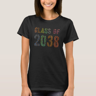 Future Class of 2038 Abschluss Leopard drucken gut T-Shirt