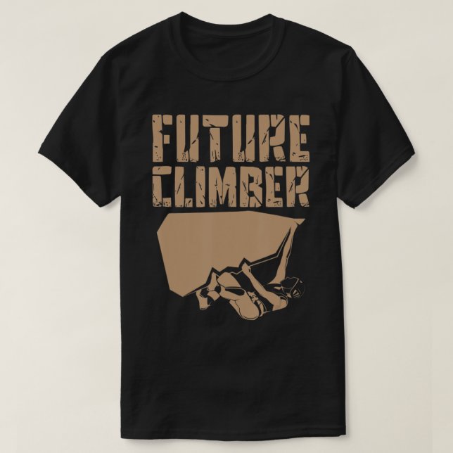 Future Climber Rock Klettergarten T-Shirt (Design vorne)