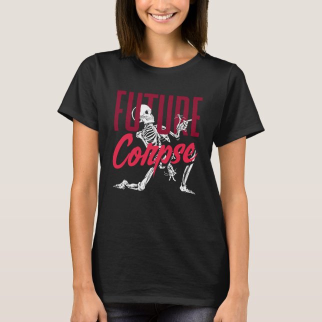 Future Corpse Dark Gothic Skelett T-Shirt (Vorderseite)