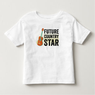 Future Country Star Gitarre Kleinkind T-shirt