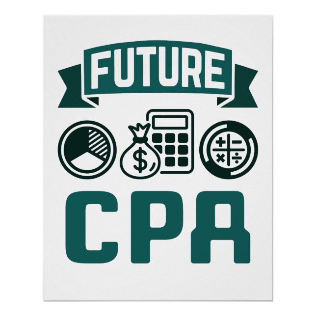 Future CPA Accounting Abschluss Poster (Vorderseite)