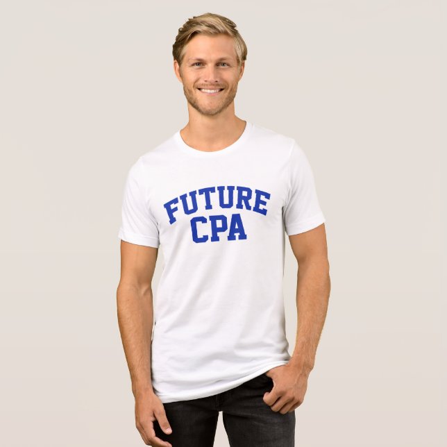 Future CPA Future Accountant Tri-Blend Shirt (Vorderseite voll)