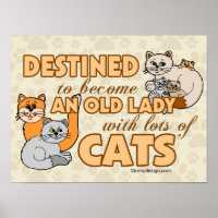 Future Crazy Cat Lady Funny Sprichwort Design