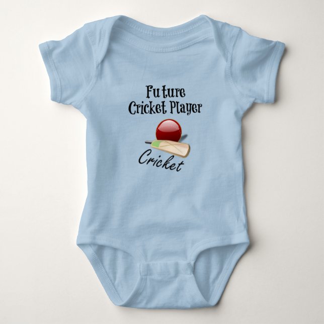 Future Cricket Player Baby Strampler (Vorderseite)