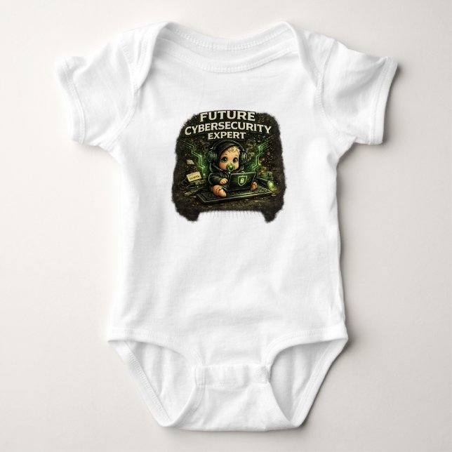 Future Cybersecurity Expert Baby Strampler (Vorderseite)