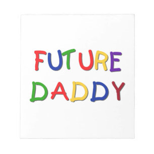 Future Daddy Primary Colors - T - Shirt und Gesche Notizblock