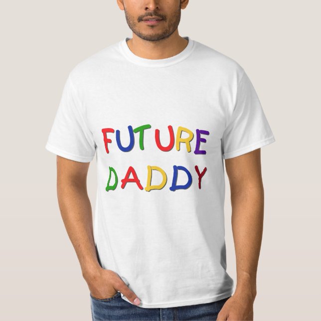 Future Daddy Primary Colors Tshirts and Gifts (Vorderseite)