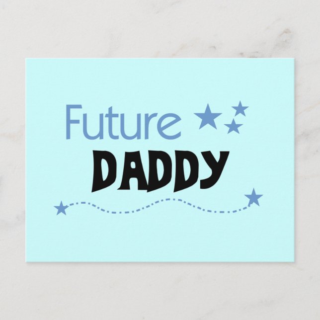 Future Daddy Tshirts und Geschenke Postkarte (Vorderseite)