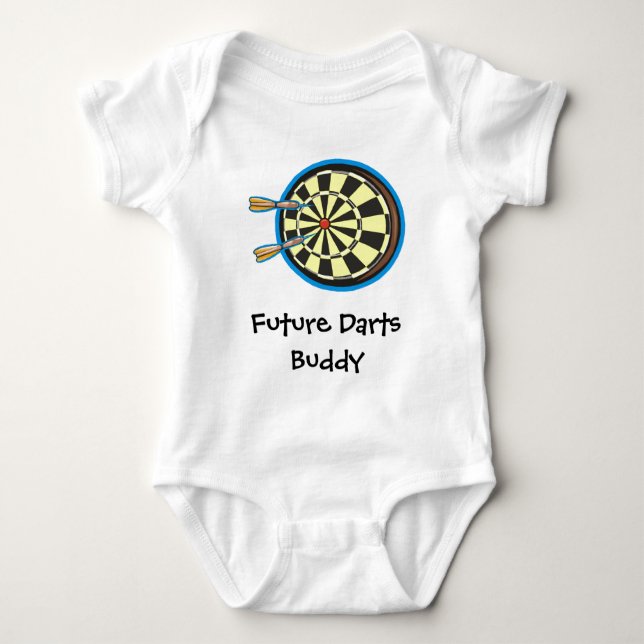 Future Darts Buddy Baby Bodysuit Strampler (Vorderseite)