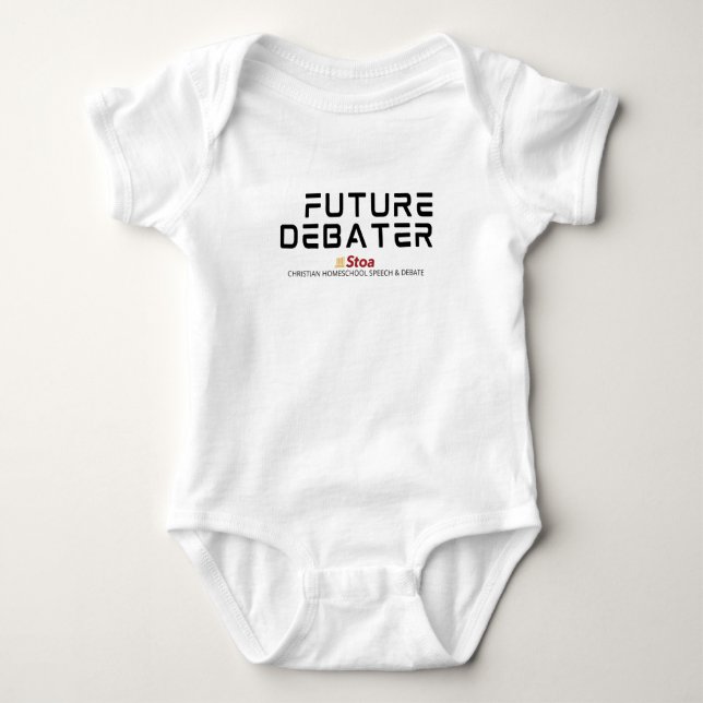 Future Debater Baby Bodysuit Baby Strampler (Vorderseite)