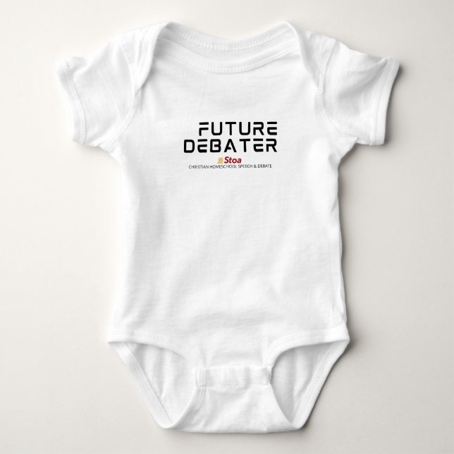 Future Debater Baby Bodysuit Strampler (Vorderseite)