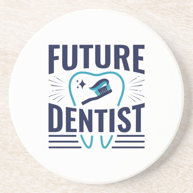 Future Dentist Dental School Student Abschluss Getränkeuntersetzer (Vorne)