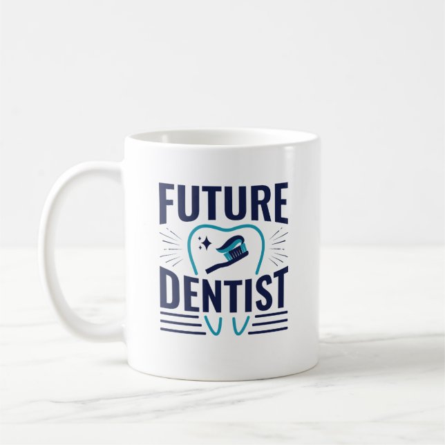 Future Dentist Dental School Student Abschluss Kaffeetasse (Links)