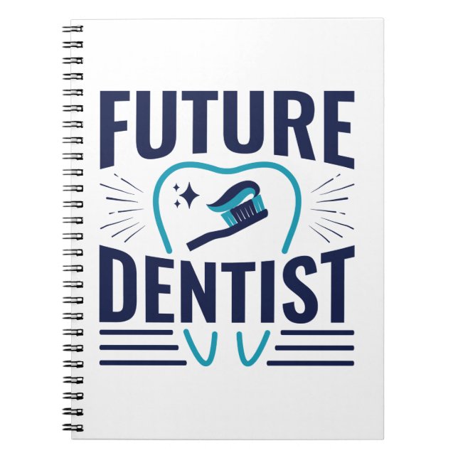 Future Dentist Dental School Student Abschluss Notizblock (Vorderseite)