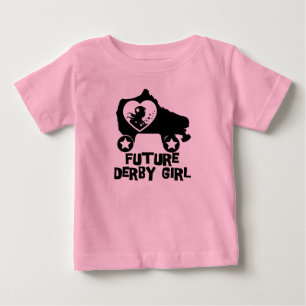 Future Derby Girl, Roller Skaten Design für Kinder Baby T-shirt