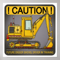 Future Digger Shooting Driver Poster Print