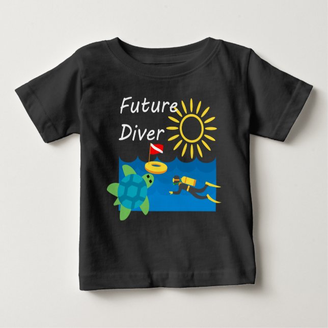 Future Diver Design - Baby Fine Jersey T - Shirt (Vorderseite)