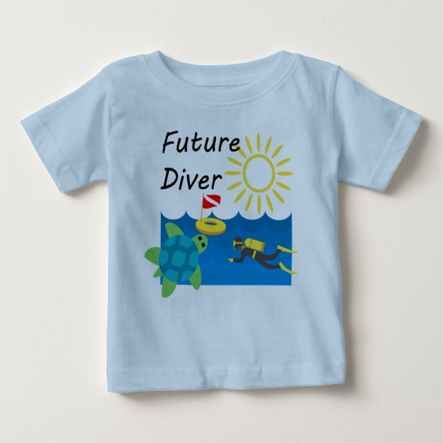 Future Diver Design - Baby Fine Jersey T - Shirt (Vorderseite)