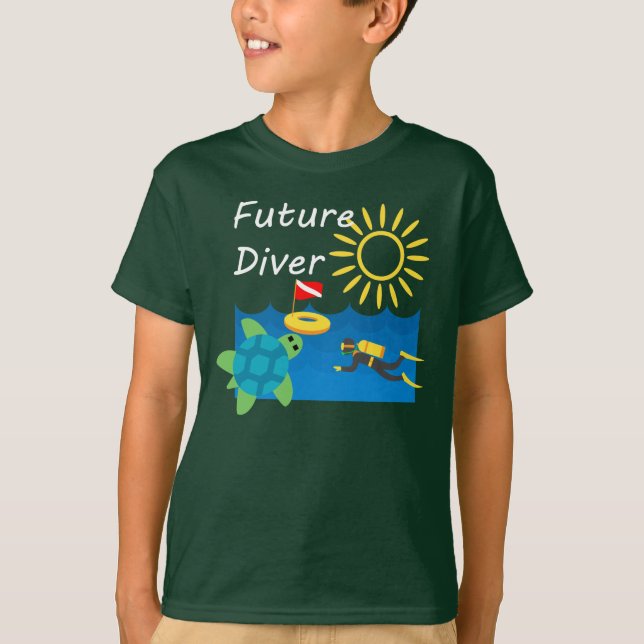 Future Diver Design - Kids' Basic T - Shirt (Vorderseite)