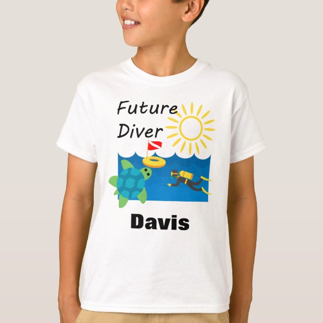 Future Diver Design - Kids' Basic T - Shirt (Vorderseite)