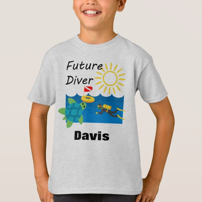 Future Diver Design - Kids' Basic T - Shirt (Vorderseite)
