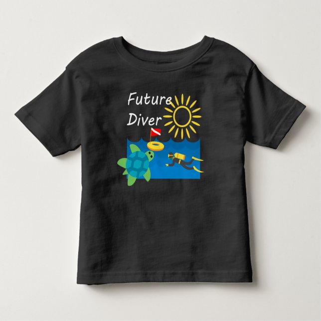 Future Diver Design - Kleinkind Fine Jersey T - Sh Kleinkind T-shirt (Vorderseite)