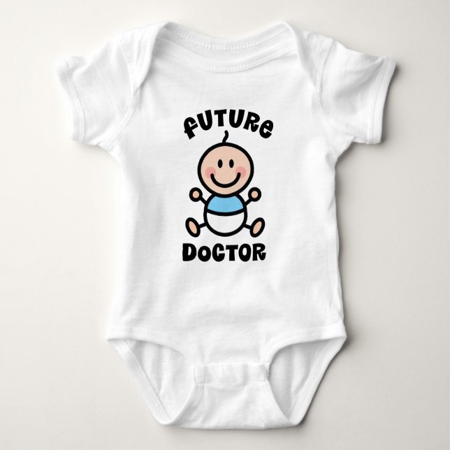 Future Doctor Baby Geschenk Baby Strampler (Vorderseite)