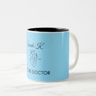 Future Doctor Custom Name Medical Student Coffee M Zweifarbige Tasse