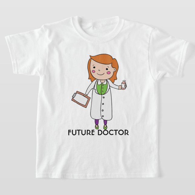 Future Doctor Girl with Red Hair T-Shirt (Ablage )