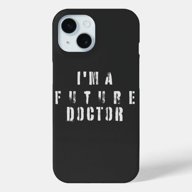 Future Doctor Grunge-Typografie-Design Case-Mate iPhone Hülle (Rückseite)
