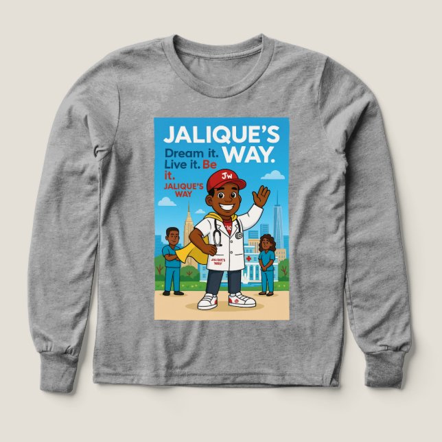 Future Doctor Kid's Long Sleeve Tee (Design Vorderseite)