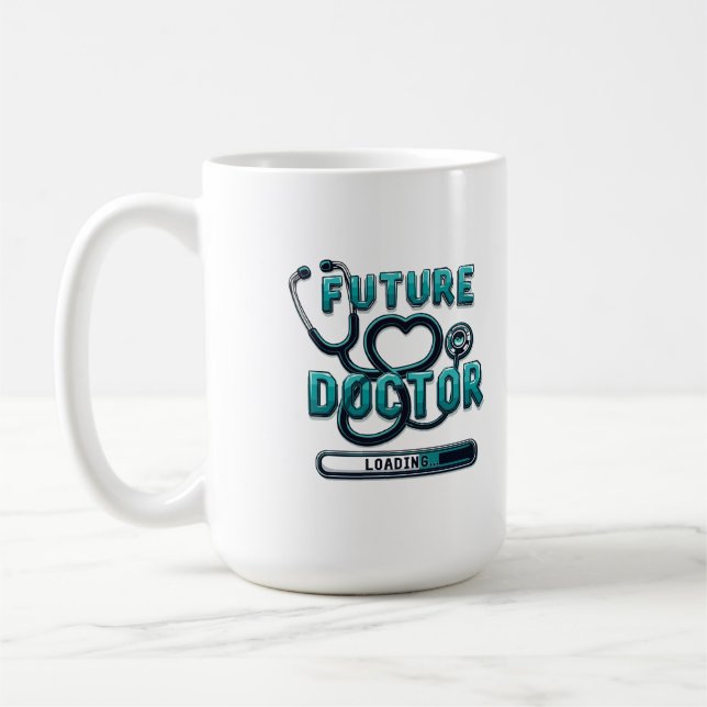 Future Doctor Loading - Geschenk für Medizinstuden Kaffeetasse (Links)