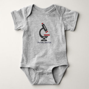 Future Doctor Microscope Design Baby Clothing Baby Strampler