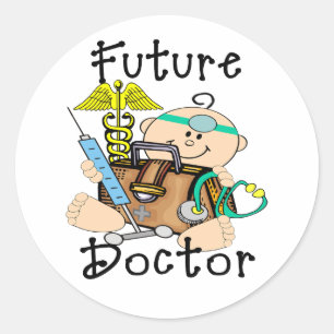 Future Doctor Runder Aufkleber