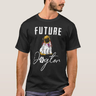 Future Dogtor Mops Women Liebe Doggy Doctor 3 T-Shirt