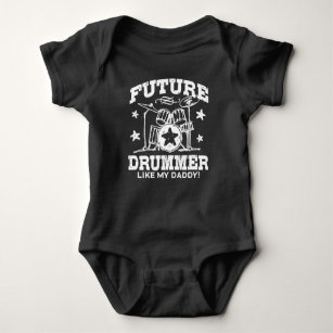Future Drummer wie mein Vater Baby Strampler