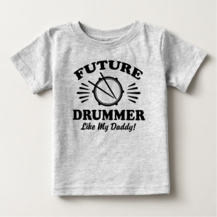 Future Drummer wie mein Vater Baby T-shirt