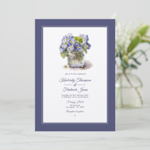 Future Dusk Common Abend Primrose Floral Wedding Einladung
