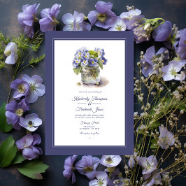 Future Dusk Common Abend Primrose Floral Wedding Einladung