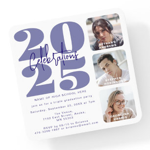 Future Dusk Foto Triple Abschluss Einladung