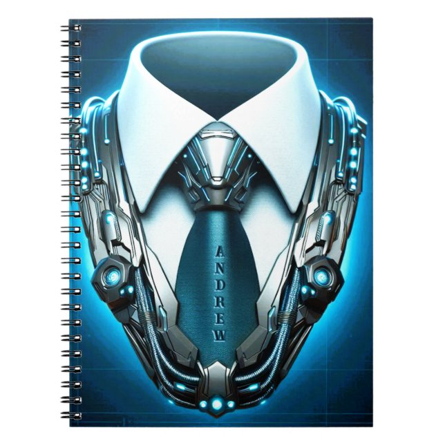Future Elegance - 4D Necktie Classic Notebook Notizblock (Vorderseite)