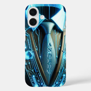 Future Elegance - 4D Necktie iPhone 16 Fall Hülle