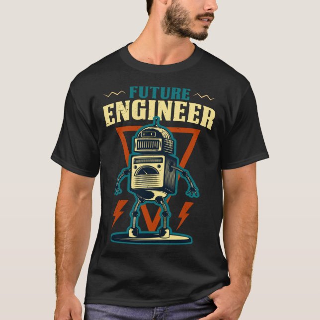 Future Engineer Costume Robot Robotics Adults & Ki T-Shirt (Vorderseite)