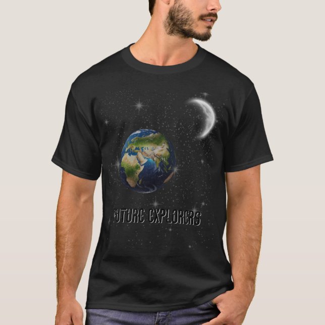Future Explorers - Weltraumdesign für Abenteurer T-Shirt (Vorderseite)