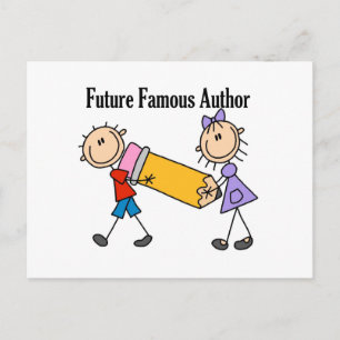 Future Famous Author Postkarte