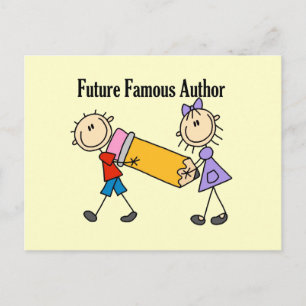 Future Famous Author Postkarte