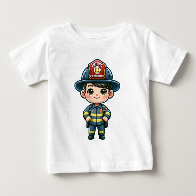 Future Firefighter Kids T - Shirt - Adortable Cart (Vorderseite)