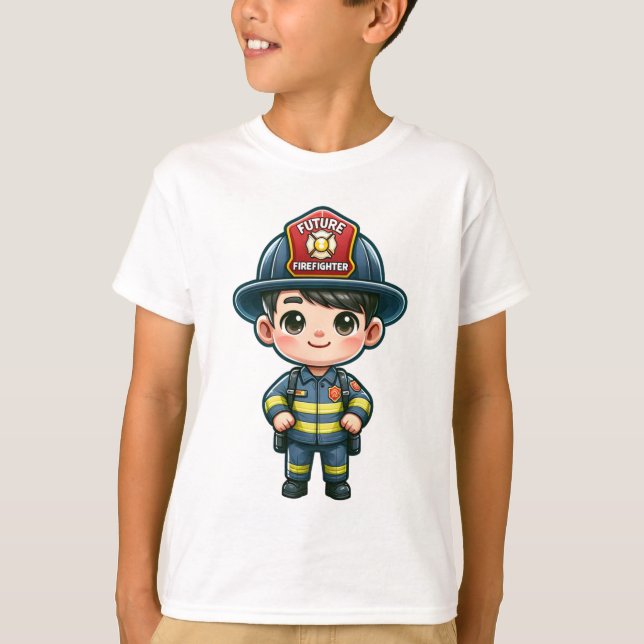 Future Firefighter Kids T - Shirt - Adortable Cart (Vorderseite)